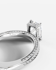 Pamela (Elongated Radiant) 14k White Gold 005