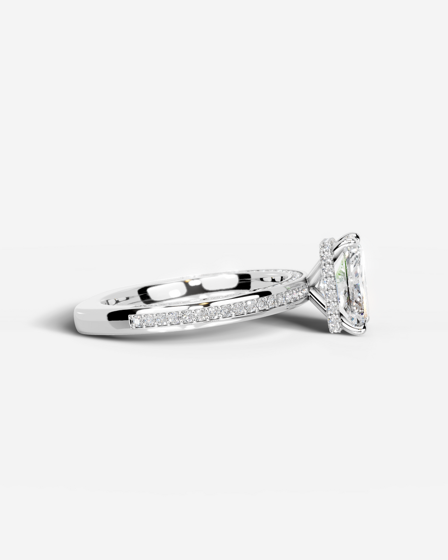Pamela (Elongated Radiant) 18k White Gold 004