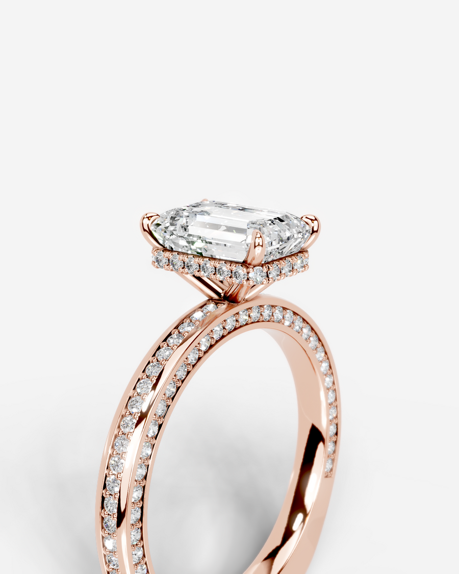 Pamela (Emerald) 14k Rose Gold 003