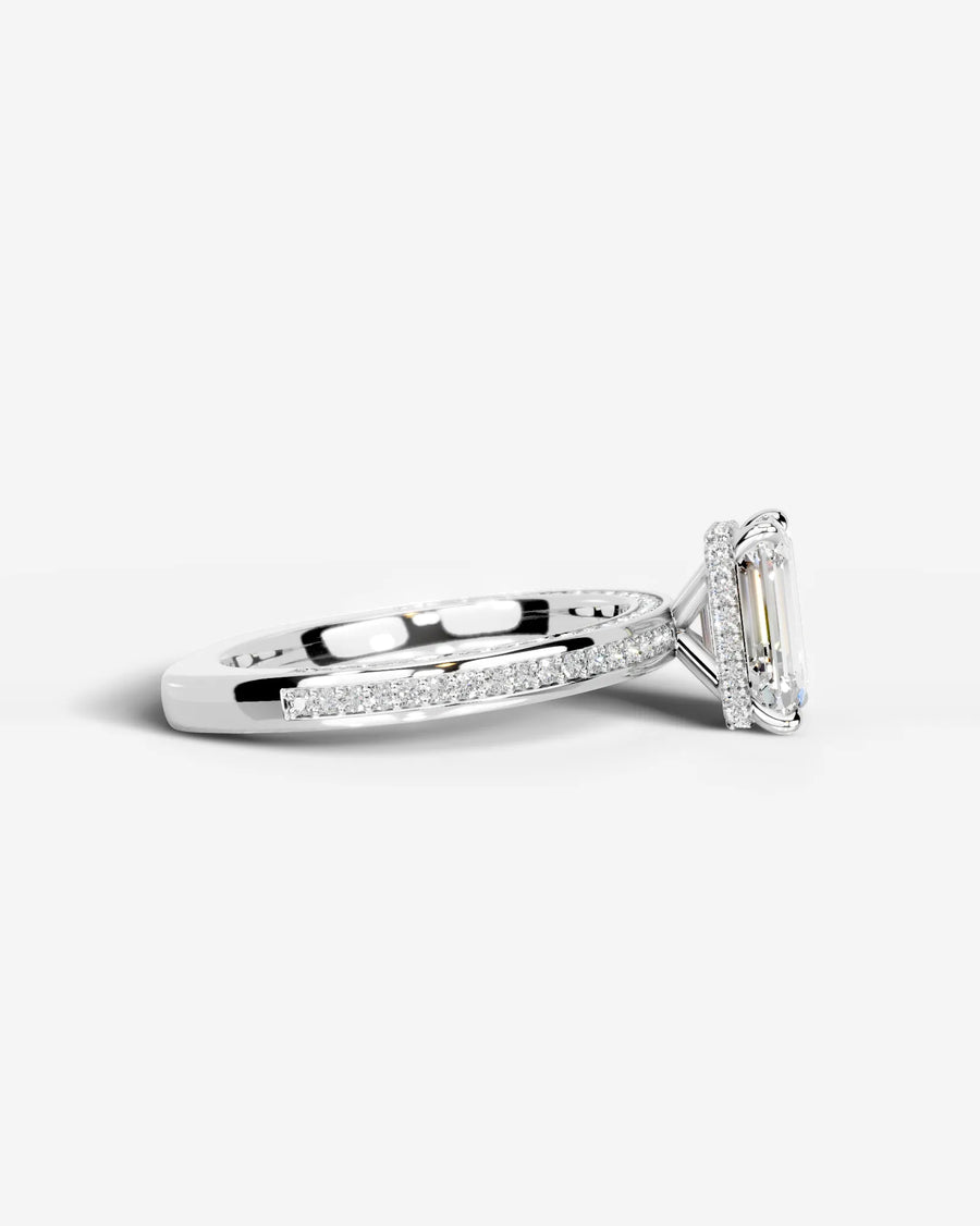 Pamela (Emerald) 14k White Gold 005