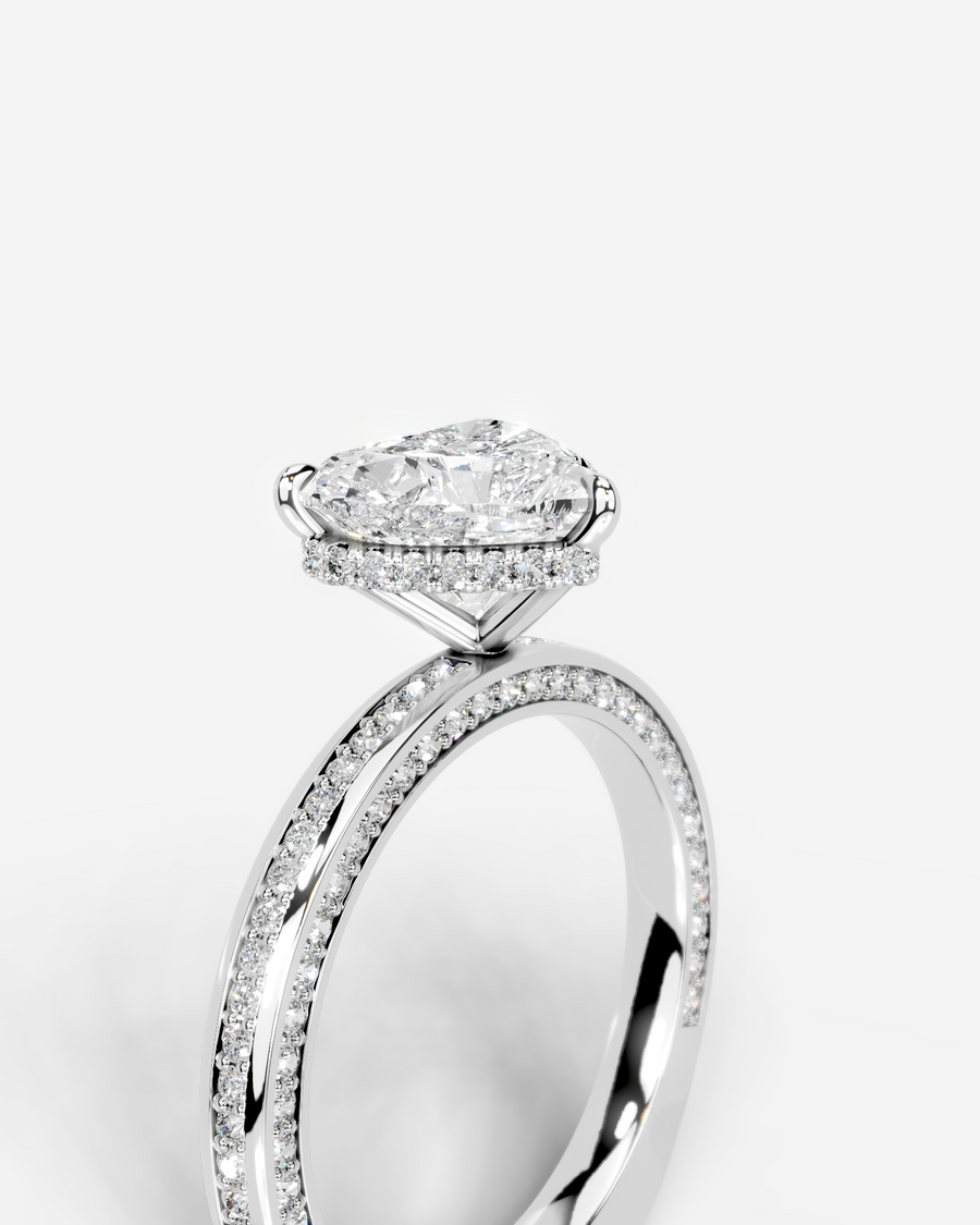 Pamela (Heart) 14k White Gold 003