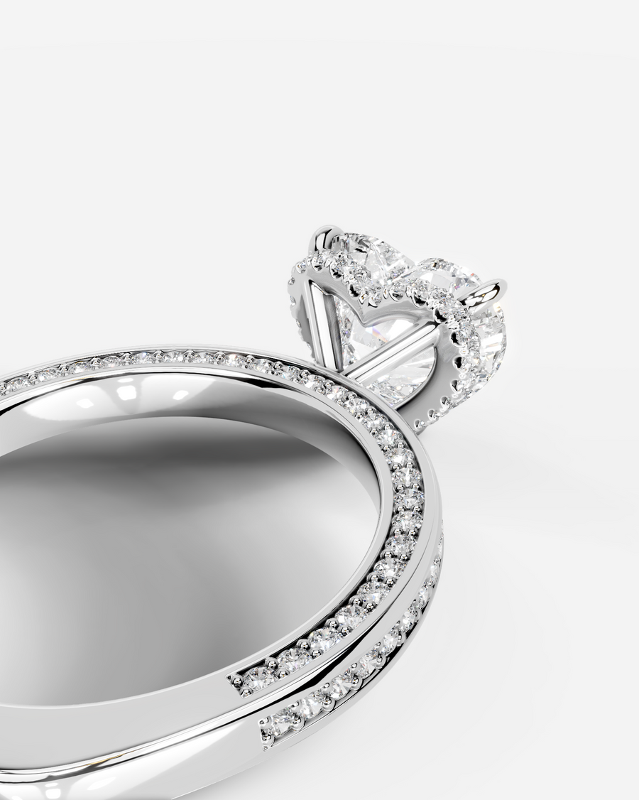 Pamela (Heart) 18k White Gold 005