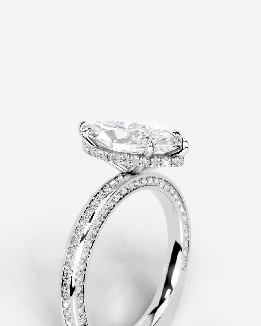 Pamela (Marquise) 14k White Gold 003