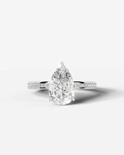 Pamela (Pear) 14k White Gold 001