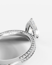 Pamela (Pear) 14k White Gold 005