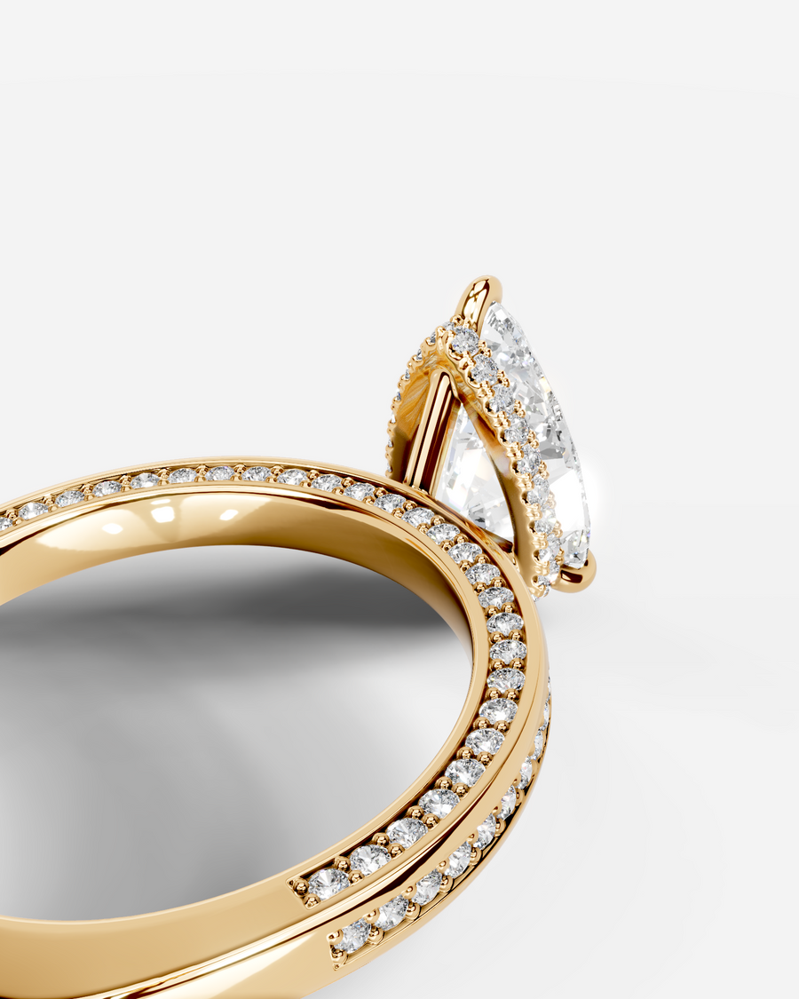 Pamela (Pear) 18k Yellow Gold 005