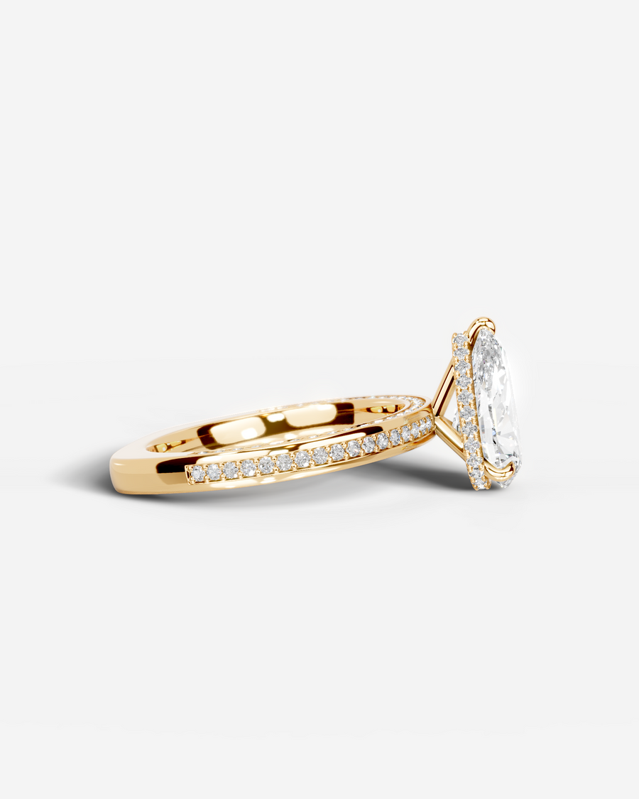 Pamela (Pear) 18k Yellow Gold 004