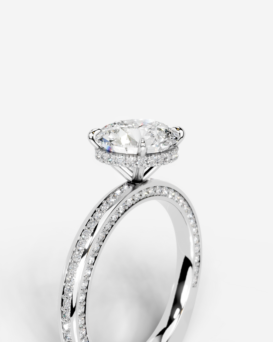 Pamela (Round) 18k White Gold 003