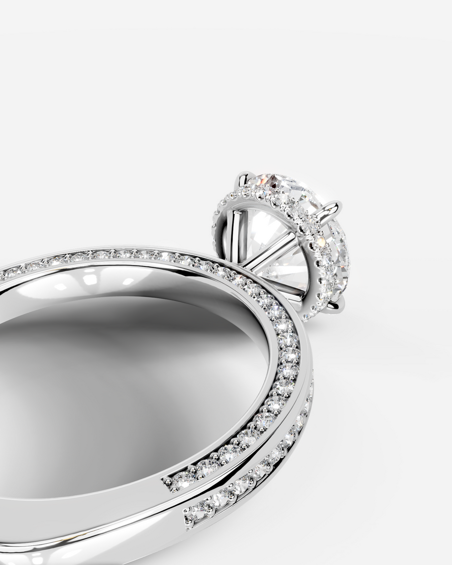 Pamela (Round) 18k White Gold 005