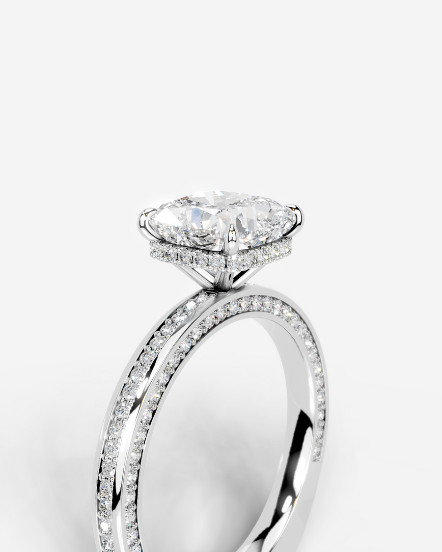 Pamela (Cushion) 14k White Gold 003