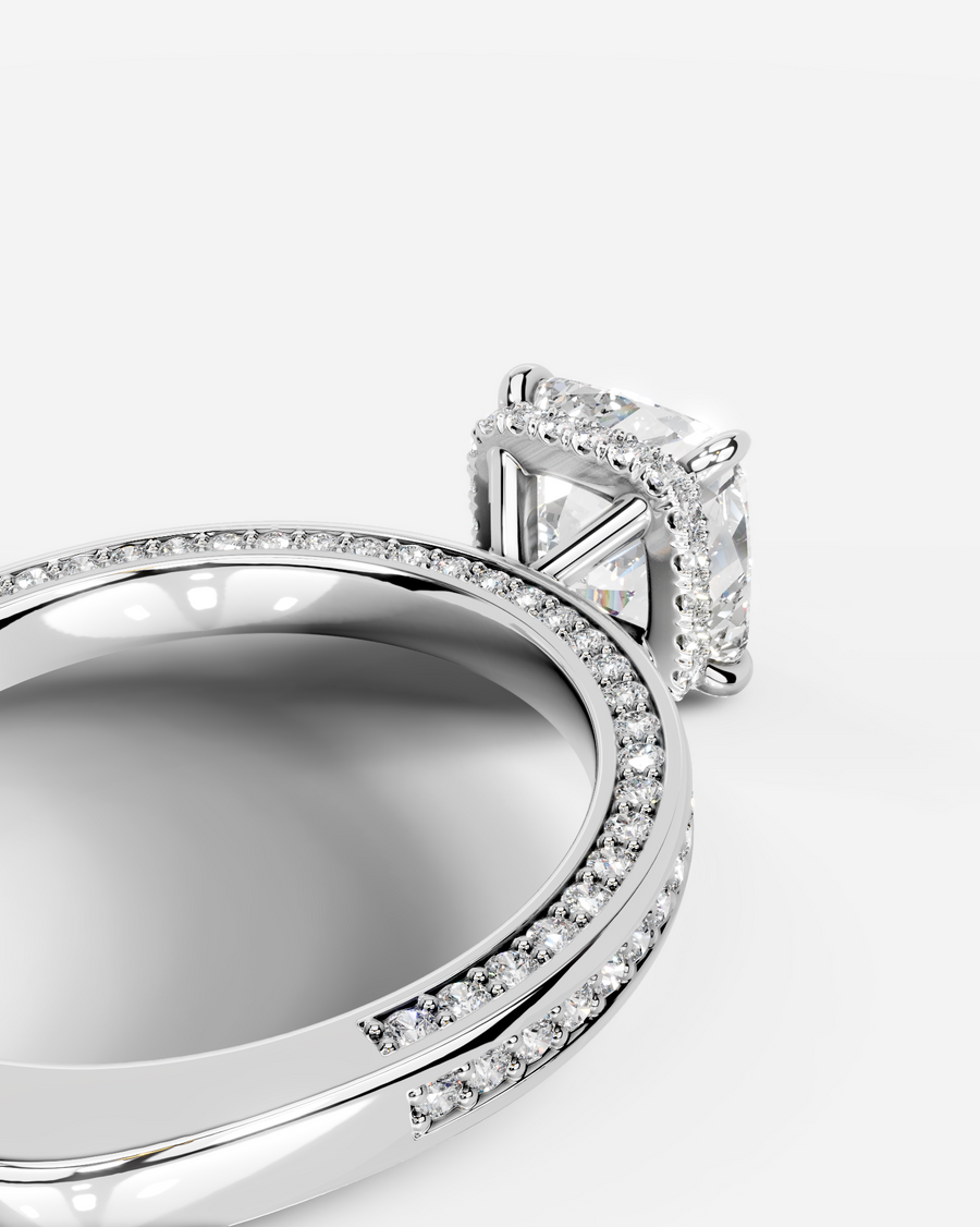 Pamela (Cushion) 18k White Gold 005