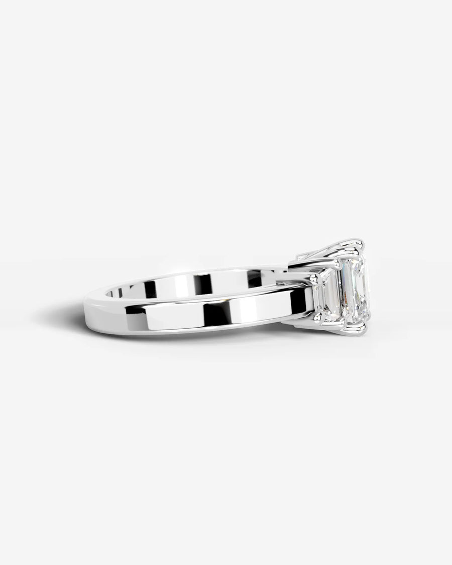 Selena (Asscher) 18k White Gold 003
