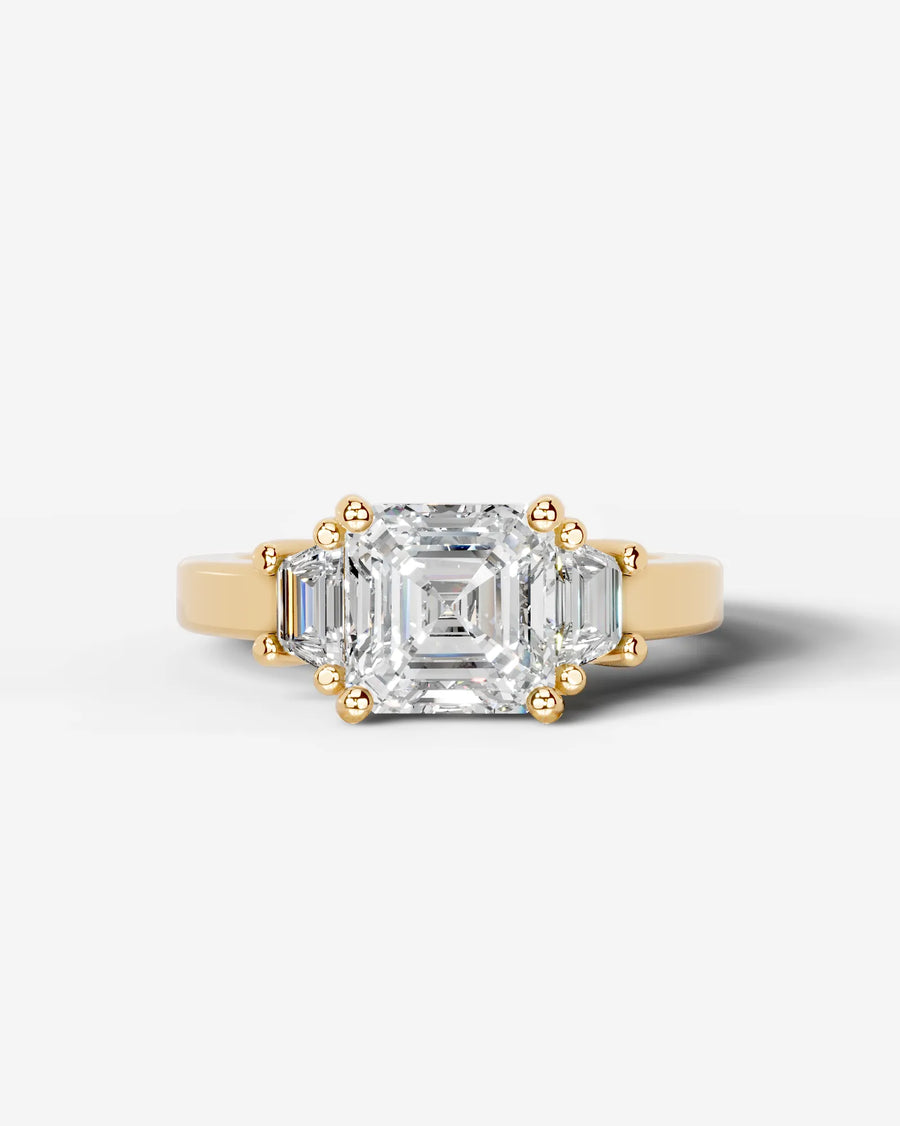 Selena (Asscher) 18k Yellow Gold 001