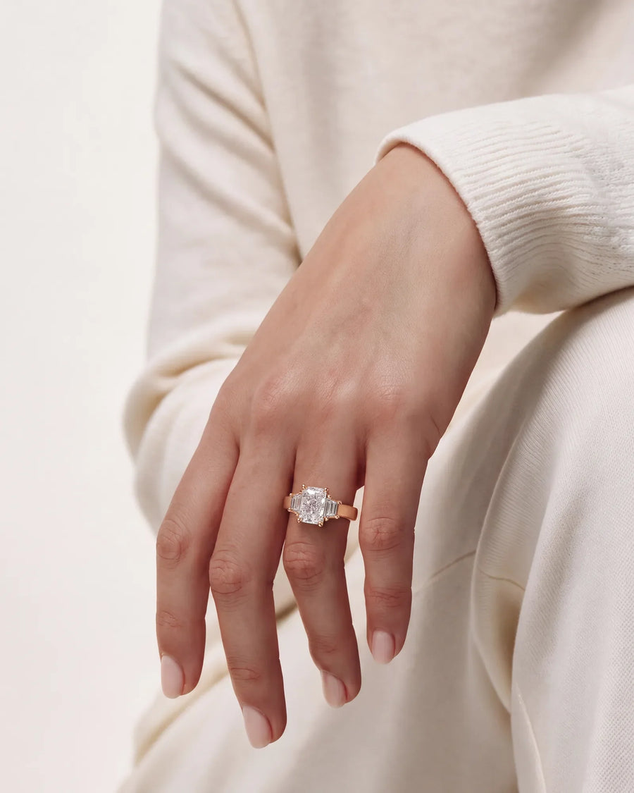 Selena (Elongated Radiant) 14k Rose Gold 006