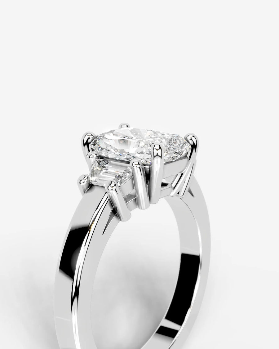 Selena (Elongated Cushion) 14k White Gold 005