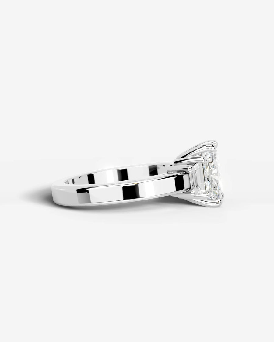 Selena (Elongated Cushion) 18k White Gold 003