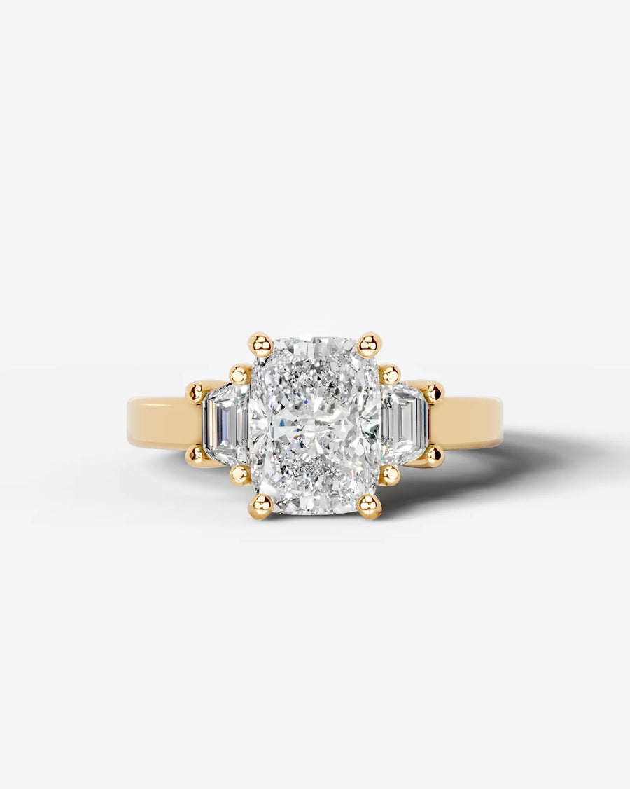 Selena (Elongated Cushion) 14k Yellow Gold 001