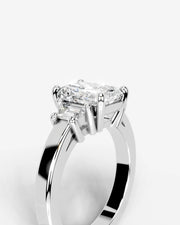 Selena (Elongated Radiant) 18k White Gold 005