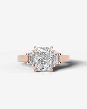 Selena (Elongated Radiant) 14k Rose Gold 001