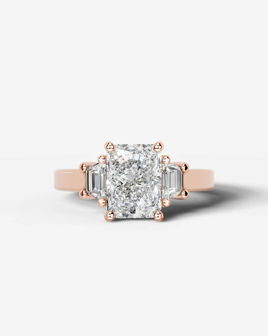 Selena (Elongated Radiant) 14k Rose Gold 001