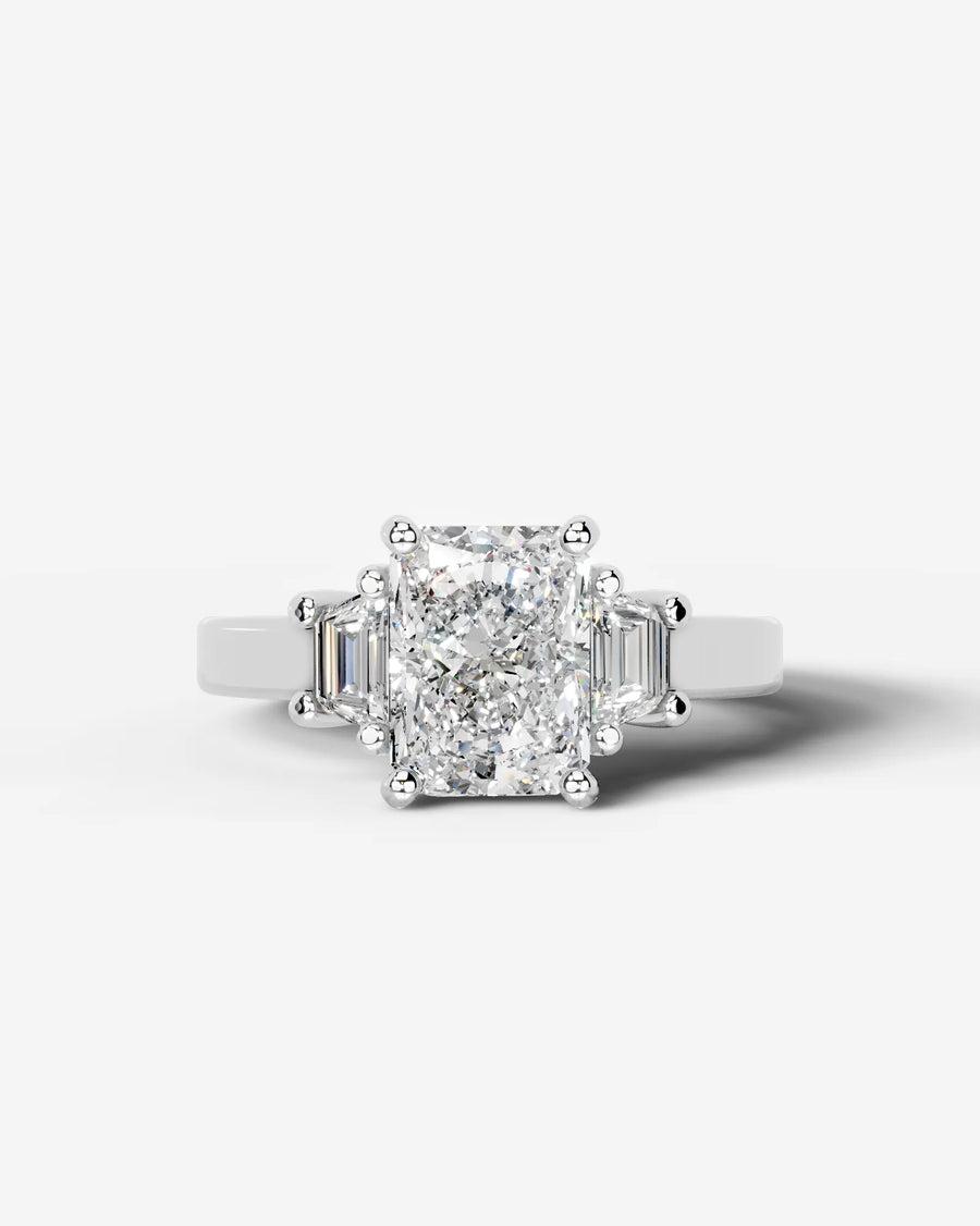 Selena (Elongated Radiant) 14k White Gold 001