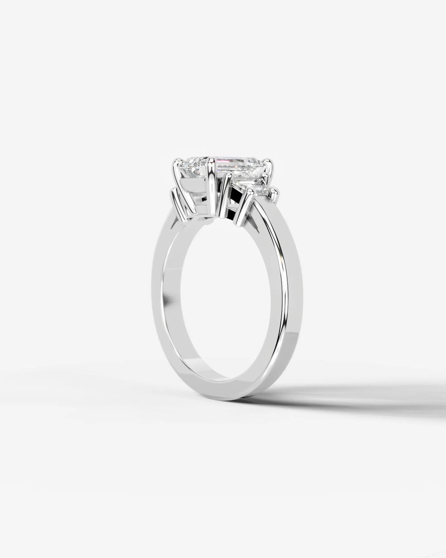 Selena (Emerald) 18k White Gold 004