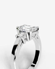 Selena (Emerald) 18k White Gold 005