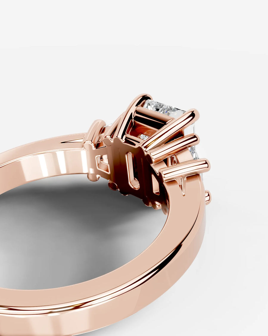 Selena (Emerald) 14k Rose Gold 002