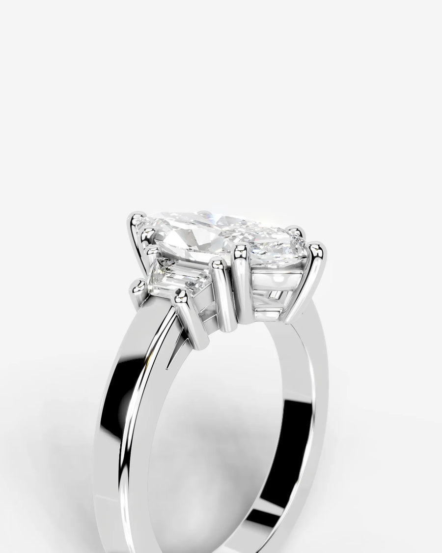 Selena (Marquise) 18k White Gold 005