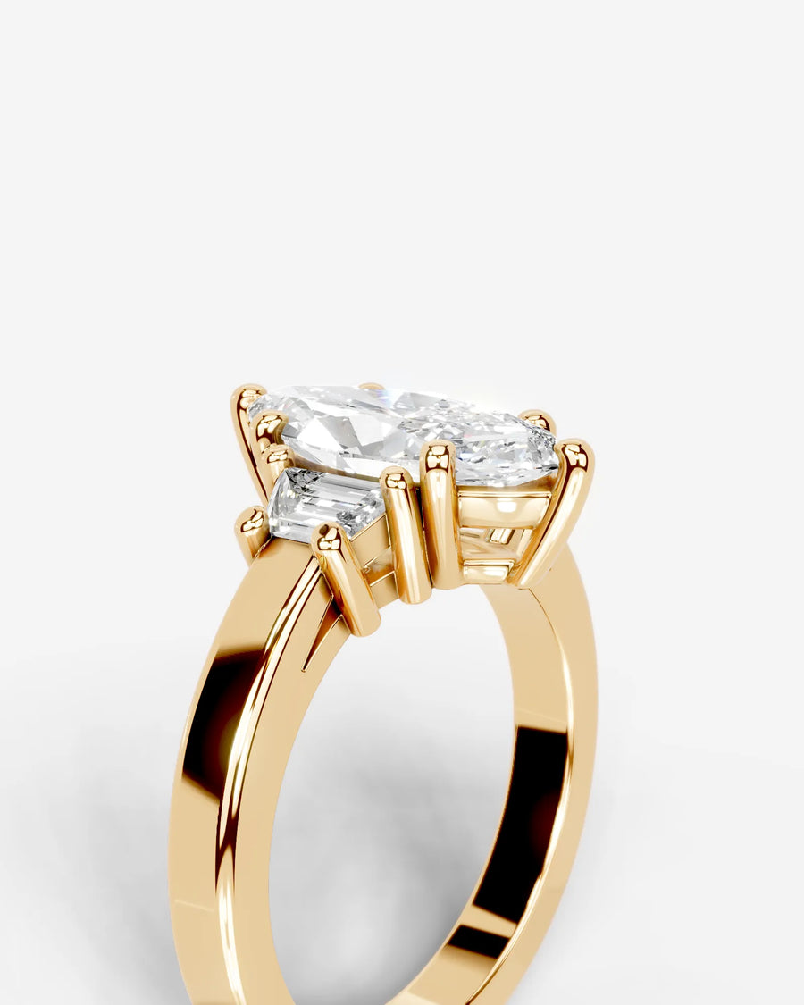 Selena (Marquise) 14k Yellow Gold 005