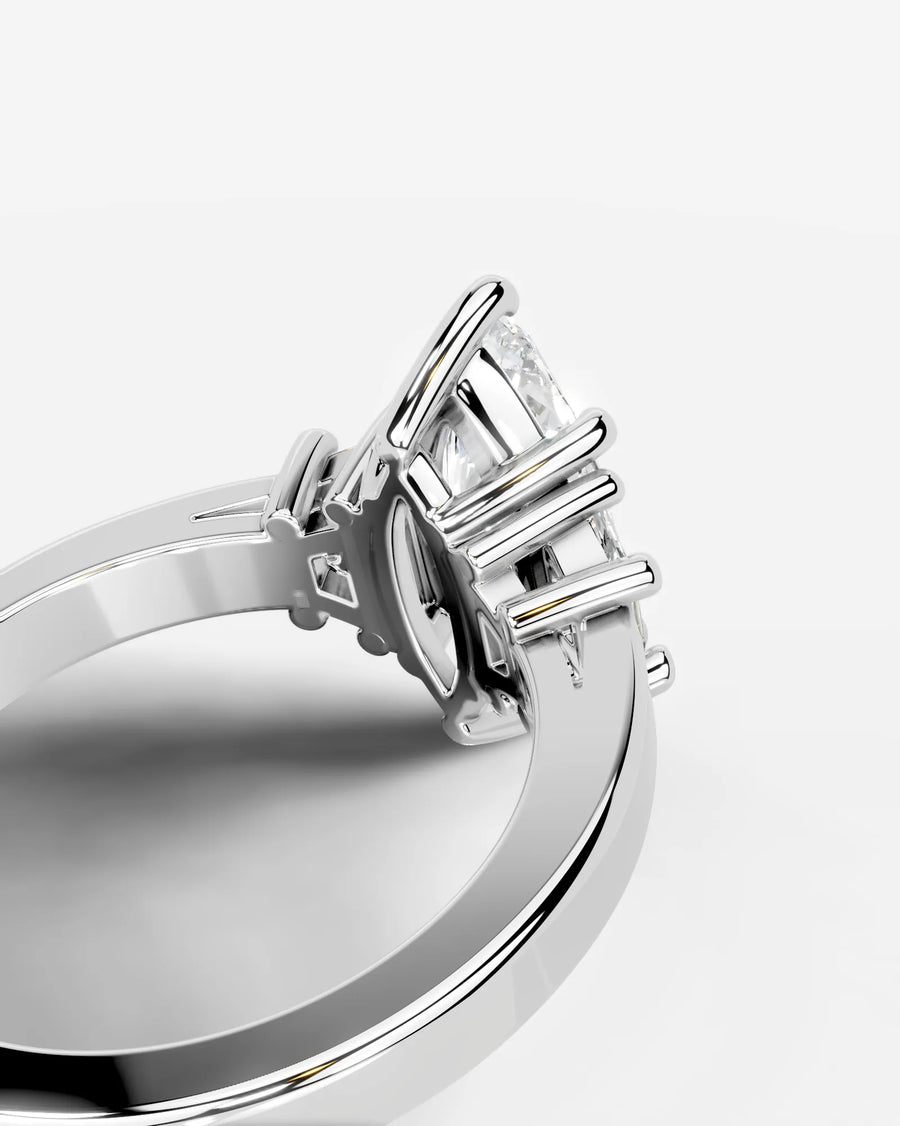 Selena (Marquise) 18k White Gold 002
