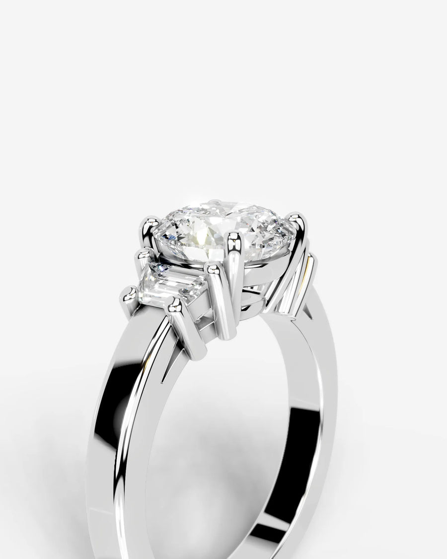 Selena (Round) 18k White Gold 005