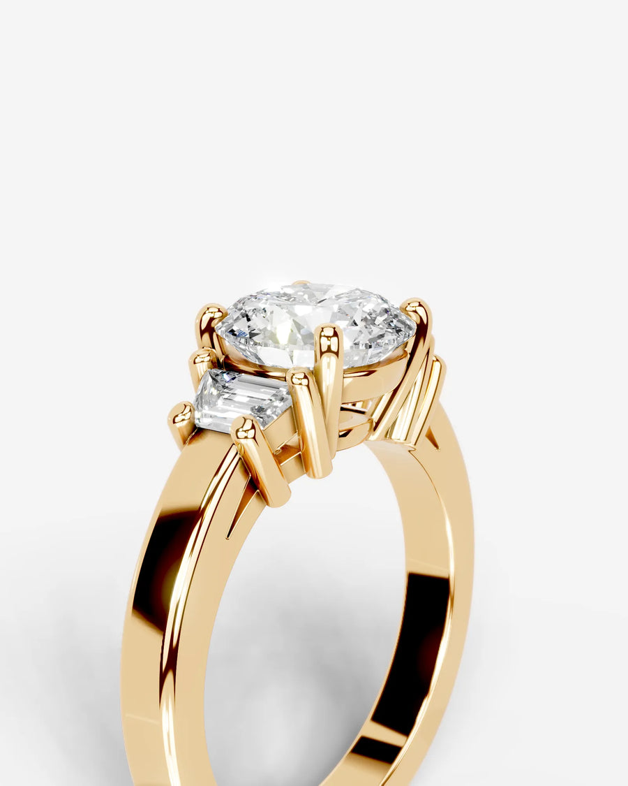 Selena (Round) 14k Yellow Gold 005
