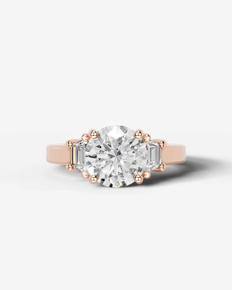 Selena (Round) 14k Rose Gold 001