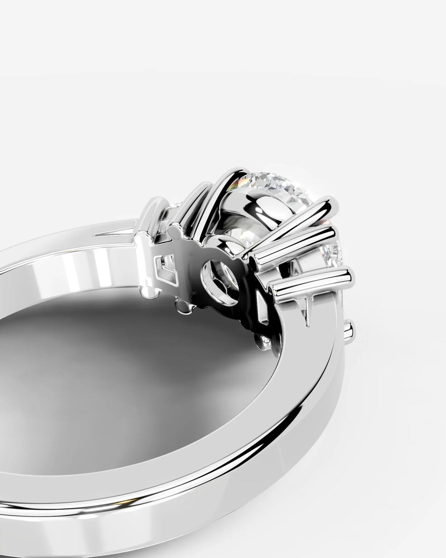Selena (Round) 14k White Gold 002