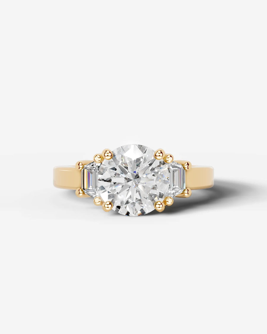 Selena (Round) 14k Yellow Gold 001