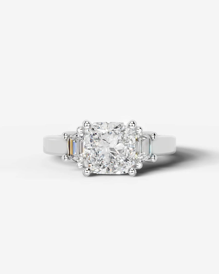 Selena (Cushion) 14k White Gold 001