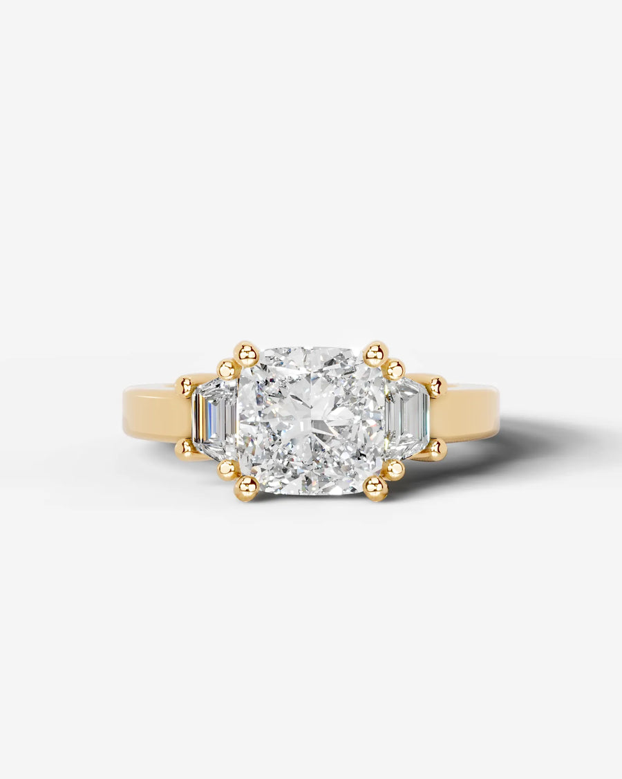 Selena (Cushion) 14k Yellow Gold 001
