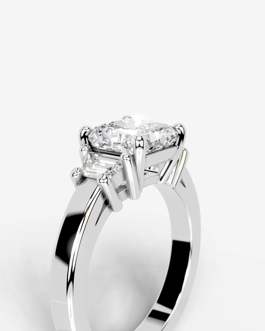 Selena (Radiant) 18k White Gold 005
