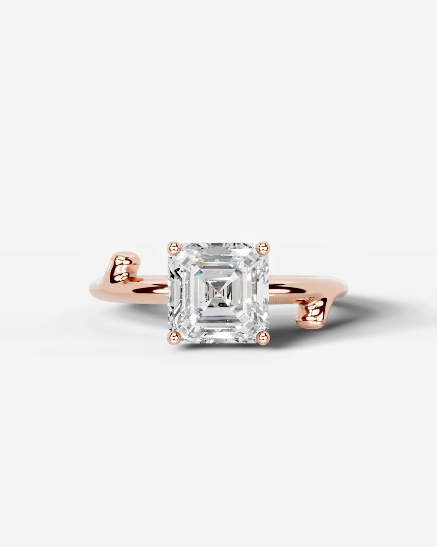 Nature's Embrace (Asscher) 14k Rose Gold 001