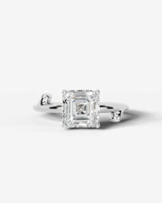 Nature's Embrace (Asscher) 14k White Gold 001