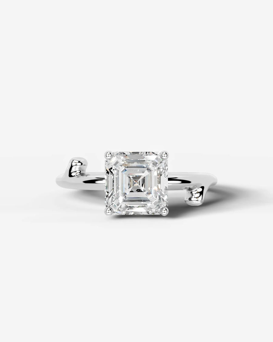 Nature's Embrace (Asscher) Platinum 001