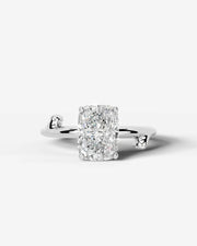 Nature's Embrace (Elongated Cushion) Platinum 001
