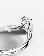 Nature's Embrace (Elongated Cushion) Platinum 004