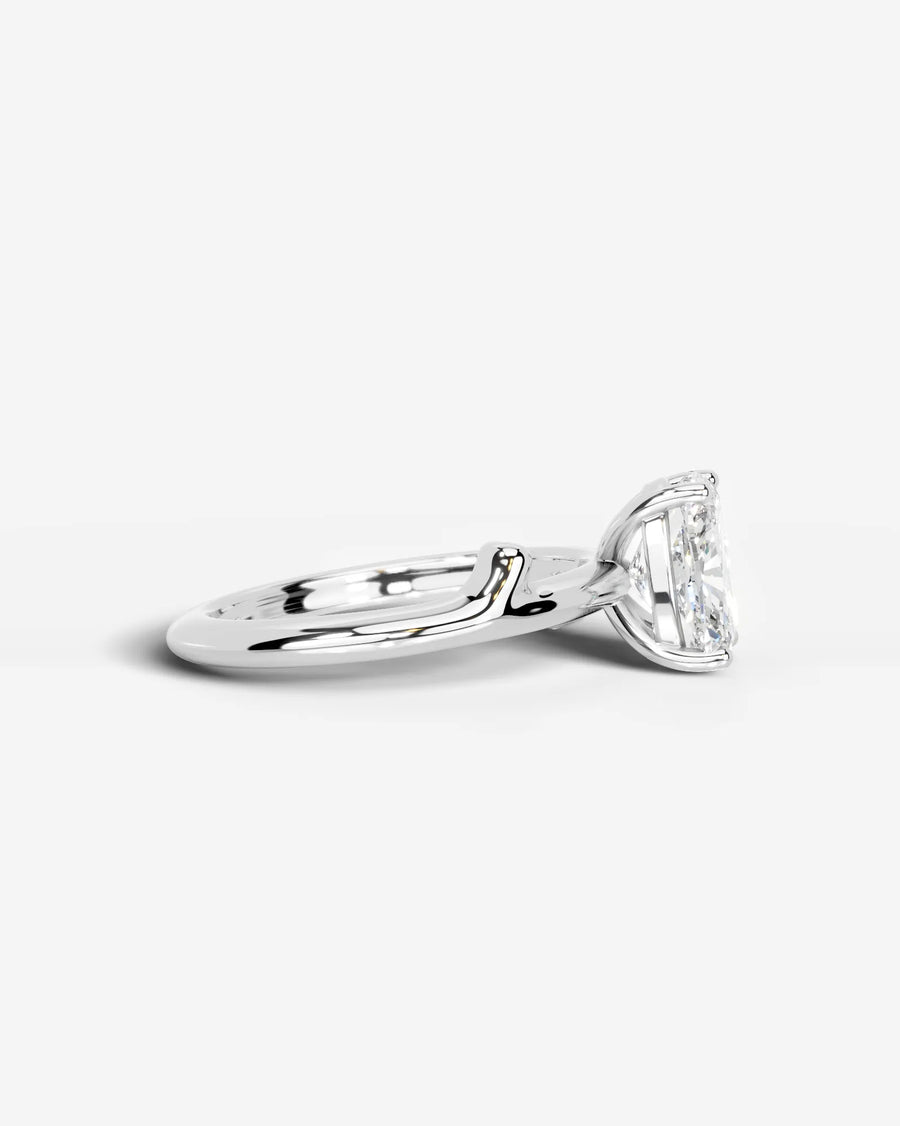 Nature's Embrace (Elongated Cushion) Platinum 005