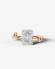 Nature's Embrace (Elongated Cushion) 18k Yellow Gold 001