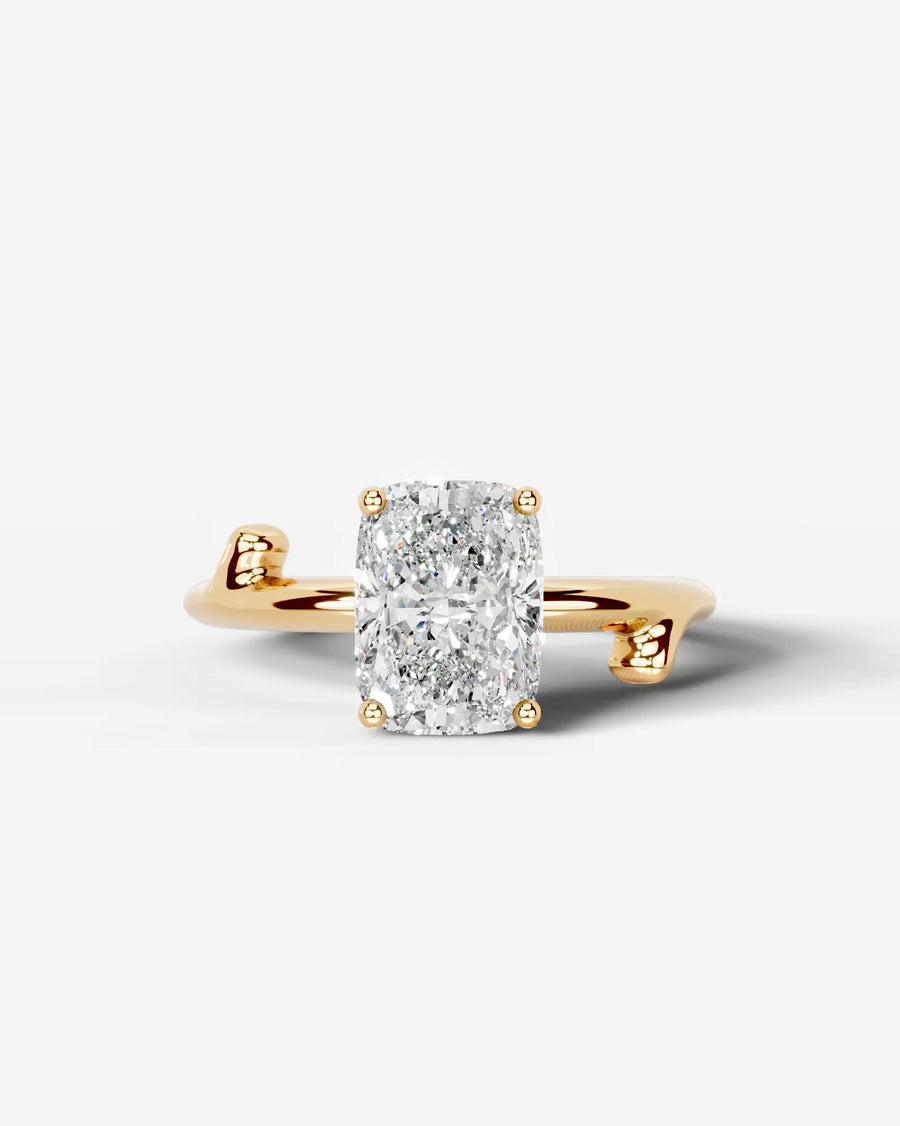Nature's Embrace (Elongated Cushion) 18k Yellow Gold 001