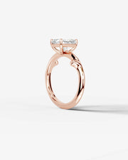 Nature's Embrace (Elongated Radiant) 14k Rose Gold 002