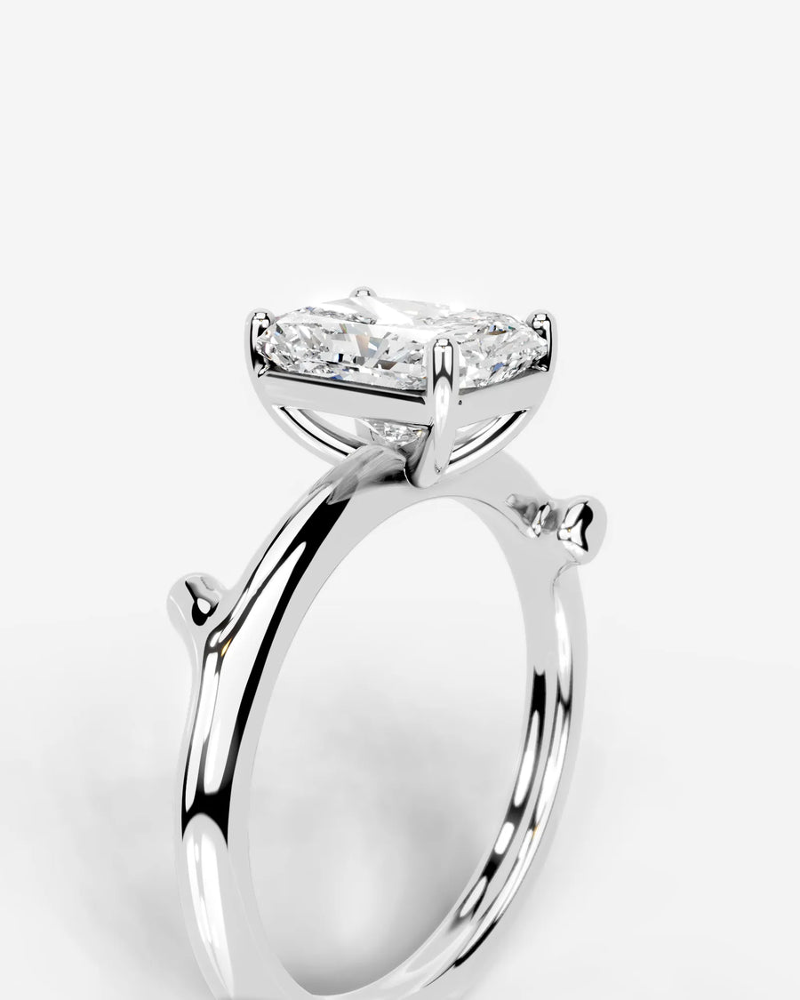 Nature's Embrace (Elongated Radiant) Platinum 003