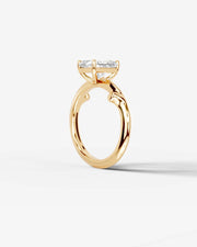 Nature's Embrace (Elongated Radiant) 14k Yellow Gold 002